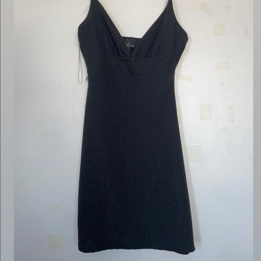 Windsor black sparkly mini dress
